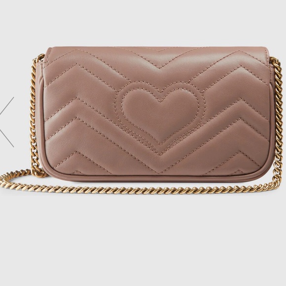 Gucci GG Marmont Quilted Leather Super Mini Bag Shoulder Bag Leather - Picture 4 of 4